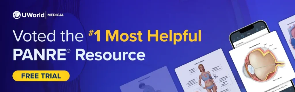 UWorld is voted as the #1 most helpful PANRE® resource.