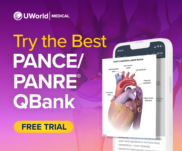 Try UWorld PA, the best PANCE/PANRE QBank.